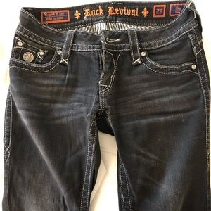 Ladies Rock Revival 28 Black Jeans